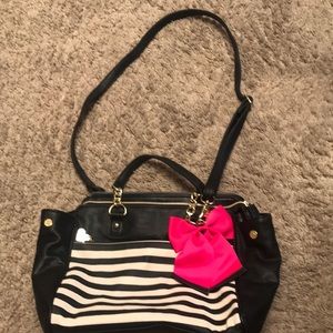 Betsey Johnson over the shoulder bag.